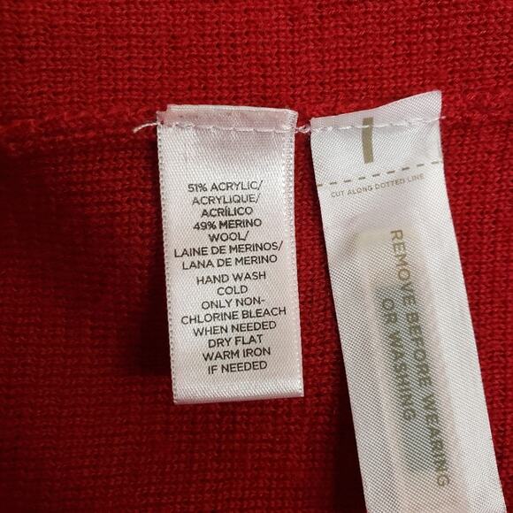 Loft Shawl Collar Merino Wool Blend Open Cardigan - Picture 9 of 10